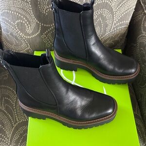 Sam Edelman Black Leather Ankle Booties